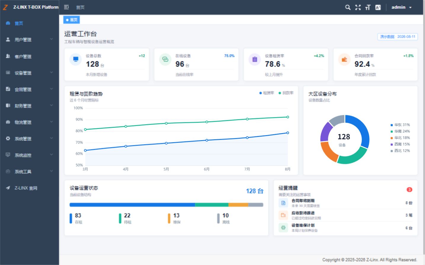 Z-Linx Web 管理界面